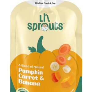 Lil Sprouts pumpkin carrot and banana puree 100gm