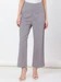 Zink London Kensley Grey Solid Flared Trouser Size S