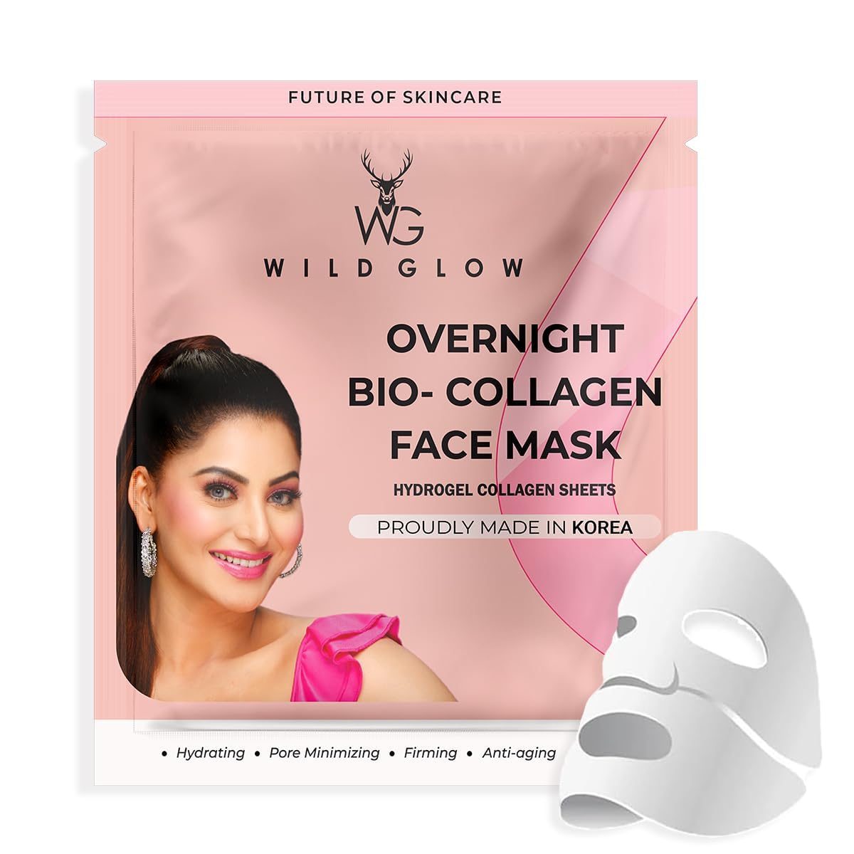WILDGLOW Korean Glass Skin BioCollagen Overnight Face Mask 34G