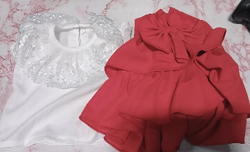 Private Label Girls Dress White And Red Colour 16 size