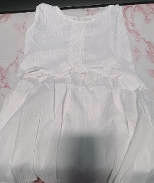 Private Label Girls White Colour Frock 18 Size