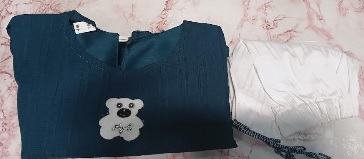 Private Label Girls Top And Pant Set Teal And White Colour 16 Size