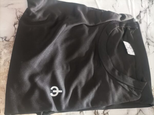 Private Label Men Solid Round Neck Polyester Black T Shirt
