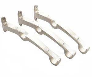 Label term Deco Window Silver Rod Rail Bracket Metal Pack of 3