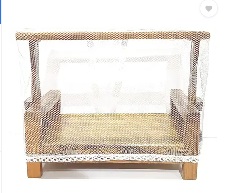 Private Label Laddu Gopal Mosquito Net Bed