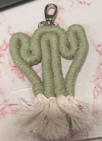 Private Label Handmade Accessories Keychains Green Colour