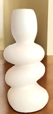 Private Label Decorative Ceramic Flower Vase White