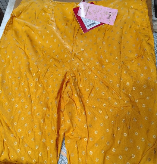 Biba Women Straight Plazzo Size XXL Colour Gold
