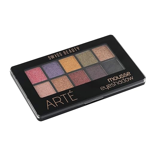Swiss Beauty Arte Mousse 10 Colors Eyeshadow Palette 12g Shade No 2
