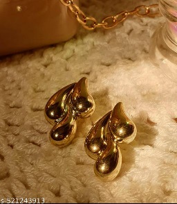 Estailo  Floral Earrings For Women Goldren Colour