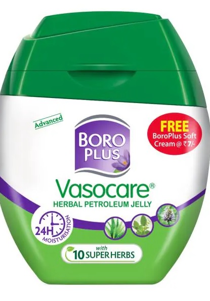 Vasocare Herbal 25 ml  Petroleum Jelly Free Boroplus Soft Cream worth Rs.7