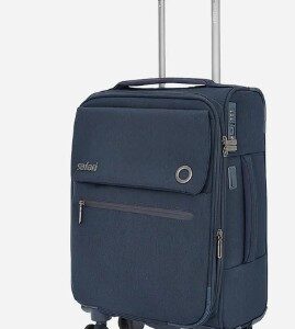 Safari Bristol Blue Trolley Bag With Medium Size