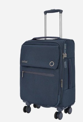 Safari Bristol Blue Trolley Bag With Medium Size