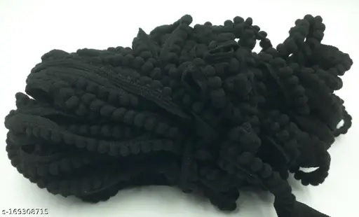 Private Label  Pom Pom Mini Bobble Ball Fringe Lace Trimming