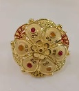 Private Label Gold Jodha Ring Free Size