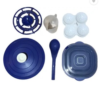 Ifb KIT Plastic Silicone Grocery Container 1500 ml Blue