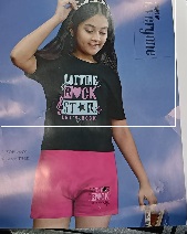 Stylopia Princess Kids Girls Top and Pant Set 80 Size Black Colour