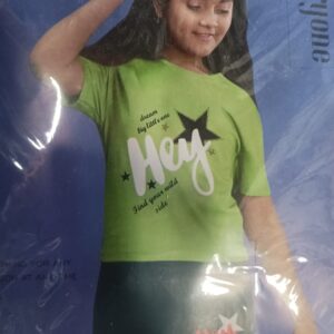 Stylopia Princess Kids Girls Top and Pant Set 80 Size Lightgren Colour