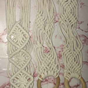 Private Label Macrame Indoor Wall Hanging Shelf Decor PACK OF 3