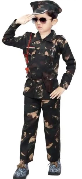 Private Label  Boys Army Dress Multicolour 34 Size
