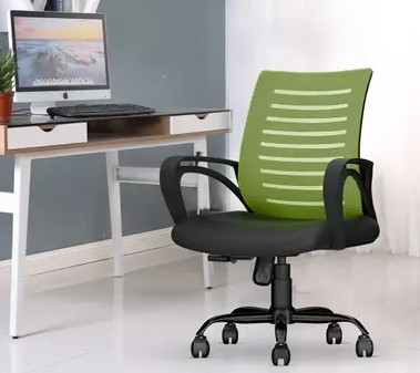 Cellbell Desire C104 Mid Back Comfortable Fabric Office Executive Chair Green