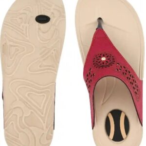 ASRON Women Slides Maroon Colour Size 8