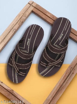 Private Label Men Slipper Brown Colour 6 Size