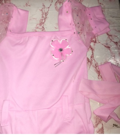 Girls Party Wear Frock PINK Free size