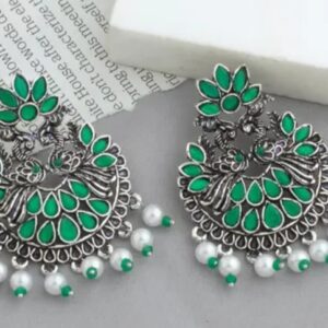 Private Label Women Fashion Pearl Chandbali Earring