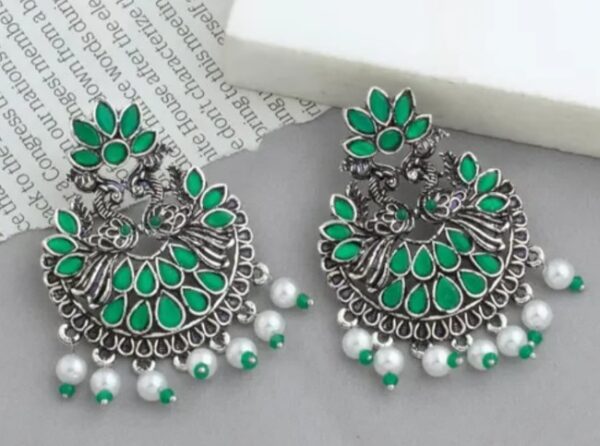 Private Label Women Fashion Pearl Chandbali Earring
