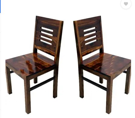 Jh Decore Sheesham Wood Solid Wooden Two Dining Chairs For Dining Room Set of 2