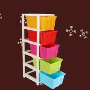 Durable 5 Layer Multicolor Modular Drawer System for Versatile Use
