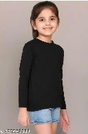 Private Label Girls Black Top Free Size