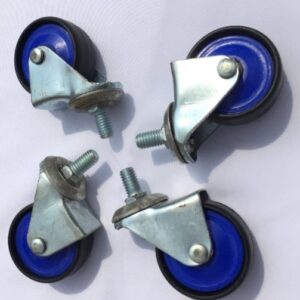 Private Label Mild Steel Metal Pvc Wheel Pack Of 4
