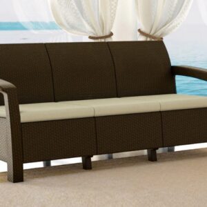 Nilkamal Goa Sofa Set with Cushion 3 Seater