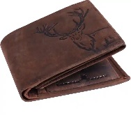 Private Label Men Trendy Brown Genuine Leather Wallet Brown Colour