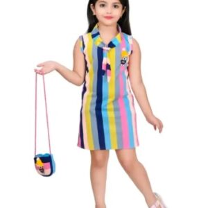Private Labe Girls Midi Knee Casual Dress Multicolor 32