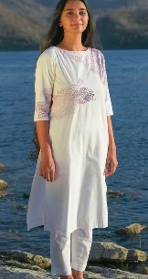 Okhai Womens Kurta Pant Set White Colour XS Size