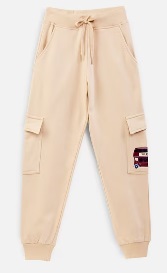 NAP CHIEF Typographic Print Track Pant Cream Colour 13 To 14 Y