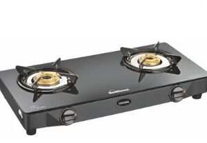 Sunflame CROWN Glass Manual Gas Stove  2 Burners