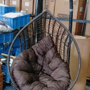 Duzo Jhula Hanging Swing Chair for Adult Balcony Steel Hammock