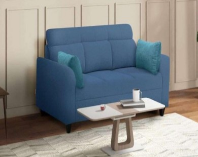 Duroflex Zivo Plus Twilight Blue Fabric 3 Seater Sofa Set