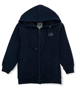 Gini And Jony Boys Navy Blue Solid Fleece Full Sleeve Woven Jacket 08 Size