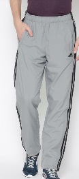 ADIDAS Grey ESS 3S WV Polyester Training Track Pants XL Size