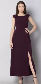 FABALLEY Women Maxi Purple Full Length Dress Purple Colours XS Size