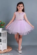 Private Label Girls Net Frock Light Pink 18 Size