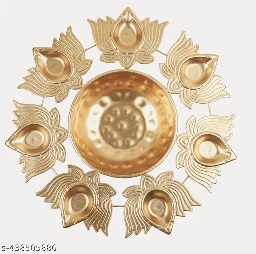 Private Label Metal Decorative Metal lotus Traditional  Tealight Holder Golden Colour