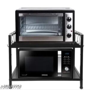 Green Touch Two Self / Two Tier With 8 Hook Microwave Oven Stand