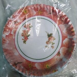 Private Label 12 Inch Disposable Paper Plate Pack Of 30 Pices Pink Colour