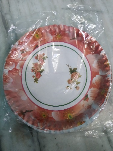 Private Label 12 Inch Disposable Paper Plate Pack Of 30 Pices Pink Colour